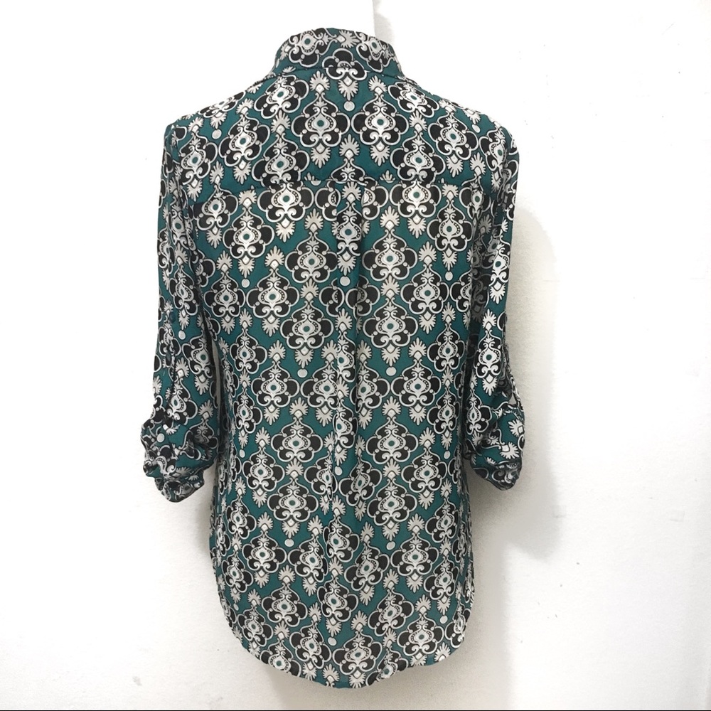 Ny&C Damask Chiffon Button Down - image 7